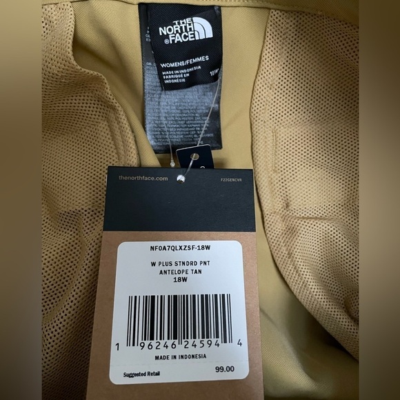 The North Face Women’s Standard Tapered Pants 18W NEW Antelope Tan - Picture 9 of 13